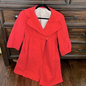 Nanette Lenore red spring coat